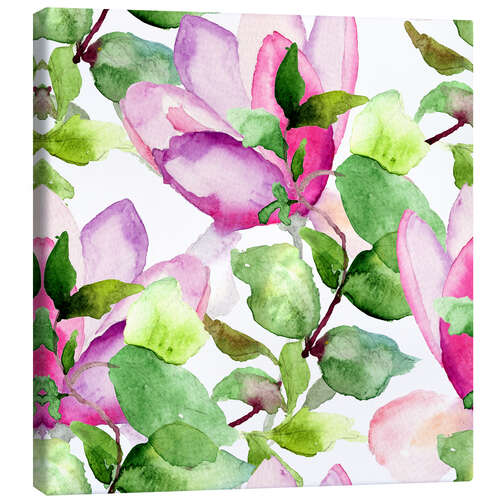 Tableau sur toile Magnolia pattern