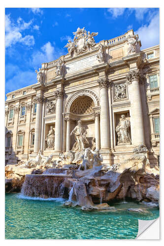 Wall sticker Trevi Fountain under blue sky