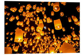 PVC print Sky lanterns in Chiangmai