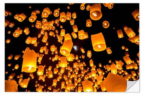 Sisustustarra Sky lanterns in Chiangmai