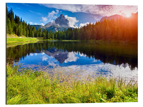 Cuadro de aluminio Lake Antorno, Dolomites