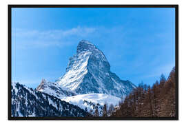 Gerahmter Kunstdruck Das Matterhorn, Schweiz