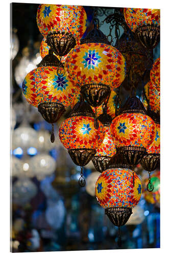 Quadro em acrílico Mosaic lanterns in Istanbul