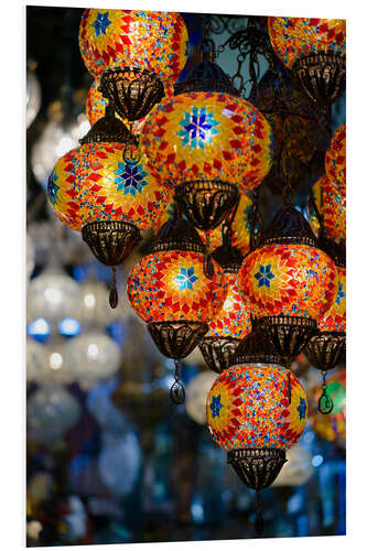 Foam board print Mosaic lanterns in Istanbul