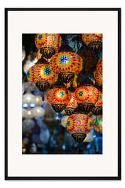 Gerahmter Kunstdruck Mosaik-Laternen in Istanbul