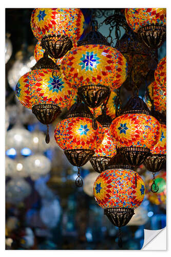 Naklejka na ścianę Mosaic lanterns in Istanbul