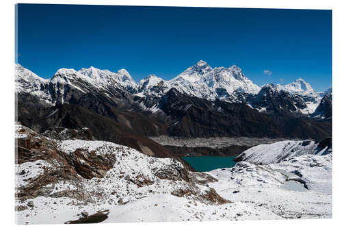 Acrylglasbild Everest, Lhotse, Makalu, Nuptse