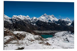 Tableau en aluminium Everest, Lhotse, Makalu et Nuptse