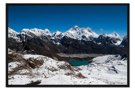 Gerahmter Kunstdruck Everest, Lhotse, Makalu, Nuptse