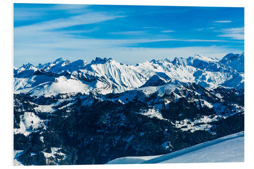 Foam board print Alps mountain landscape