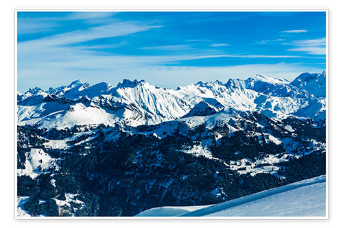 Poster Alps mountain landscape