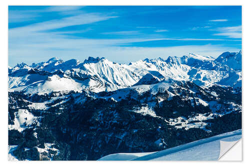 Naklejka na ścianę Alps mountain landscape