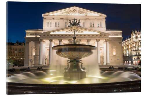 Acrylic print Fountain and Bolshoi Theatre