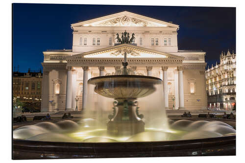 Aluminiumsbilde Fountain and Bolshoi Theatre