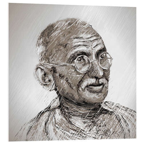 Foam board print Gandhi