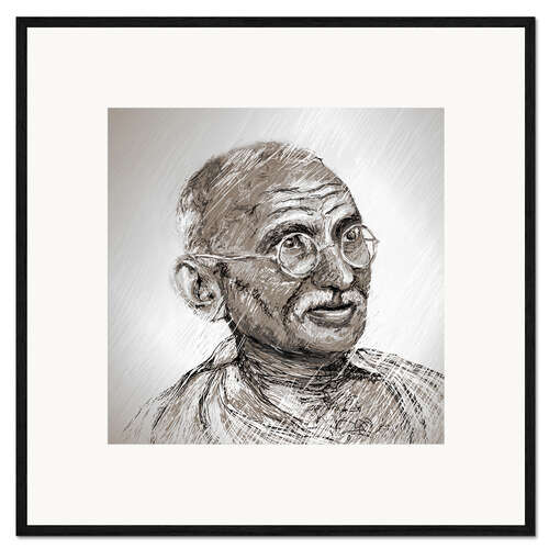 Framed art print Gandhi