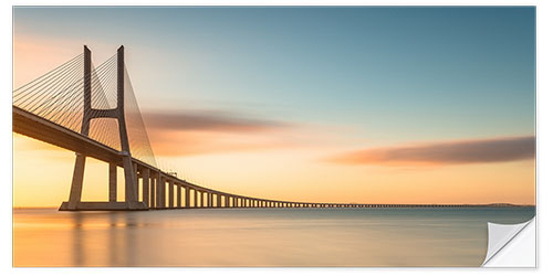 Selvklæbende plakat Ponte Vasco da Gama