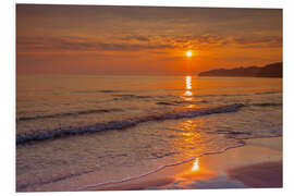 Foam board print Sunrise in late summer