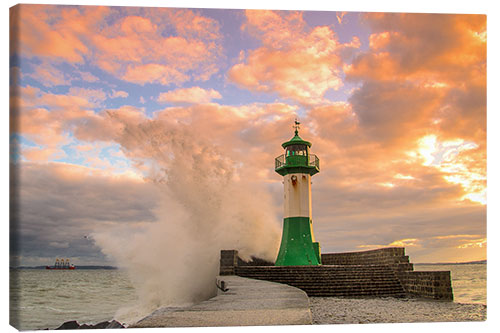 Canvas print Evening at the lighthouse