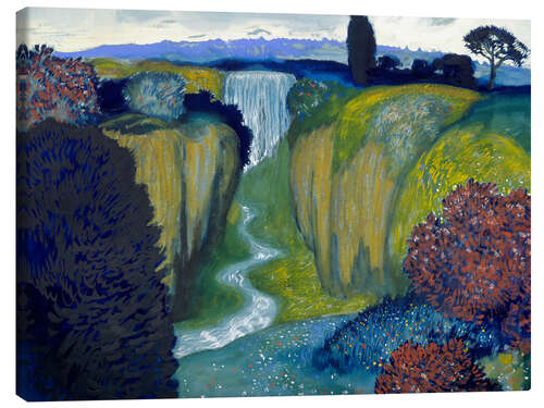 Tableau sur toile Landscape with Waterfall