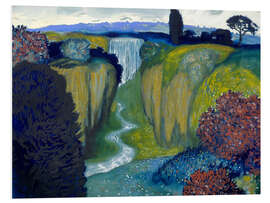 PVC-tavla Landscape with Waterfall