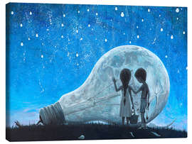 Quadro em tela The night we broke the Moon