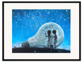 Gerahmter Kunstdruck The night we broke the Moon