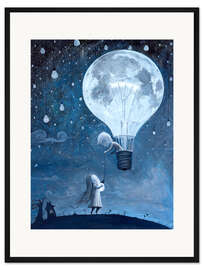 Gerahmter Kunstdruck He gave me the brightest star