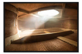 Gerahmter Kunstdruck Innerhalb einer Gitarre