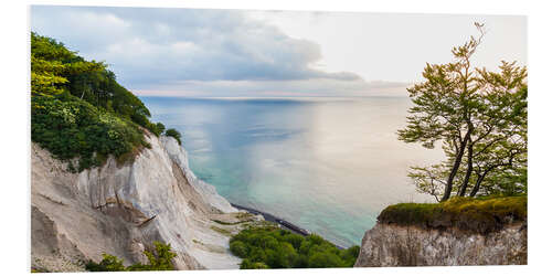 Foam board print The white chalk Cliffs of Mon