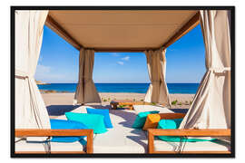 Gerahmter Kunstdruck Entspannung auf Rhodos