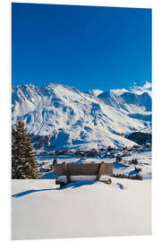 Foam board print Fresh snow in Arosa