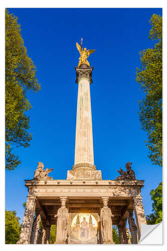 Wandsticker Friedensdenkmal in München