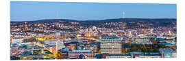 Foam board print Skyline Stuttgart I