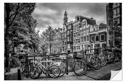 Autocolante decorativo AMSTERDAM Flower Canal