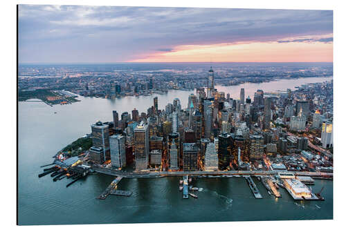 Obraz na aluminium Aerial view of lower Manhattan skyline, New York, USA