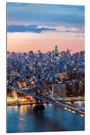 Gallery print Manhattan bridge and skyline