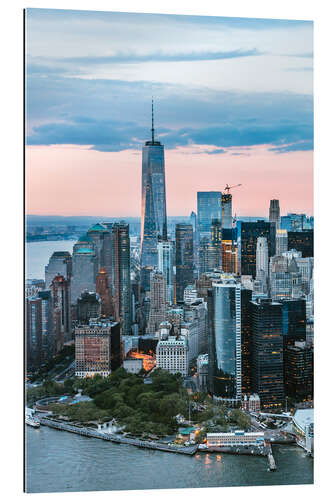 Gallery print Aerial view of World Trade Center and lower Manhattan, New York, USA