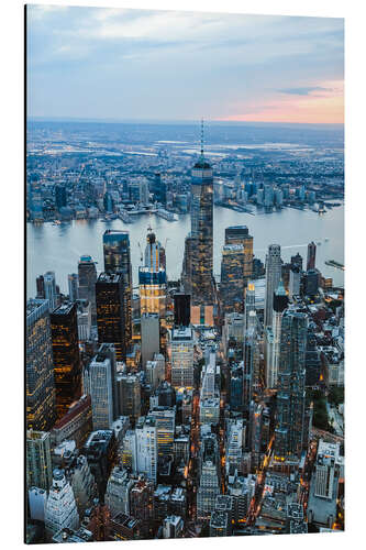 Tableau en aluminium One World Trade Center, Manhattan