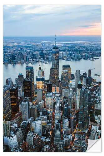 Självhäftande poster One World Trade Center, Manhattan