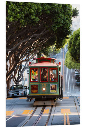 Quadro em PVC Cable tram in San Francisco, California, USA