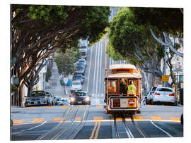 Galleriprint Cable tram in a street of San Francisco, California, USA