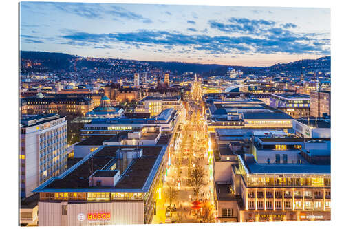 Tableau en plexi-alu Skyline Stuttgart III