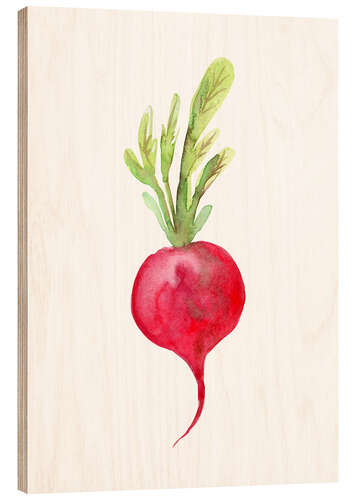 Quadro de madeira Radish