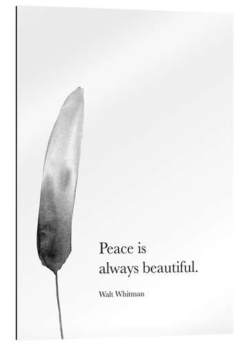 Gallery print Peace is always beautiful - Walt Whitman Quote