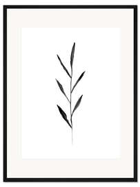 Gerahmter Kunstdruck Minimalistisches Blatt
