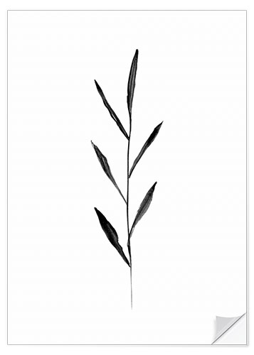 Naklejka na ścianę Minimalist leaf