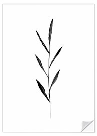 Naklejka na ścianę Minimalist leaf