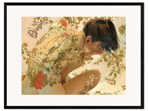 Stampa artistica con cornice Perle D'Ore
