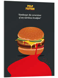 Acrylglasbild Burger, Pulp Fiction (Englisch)